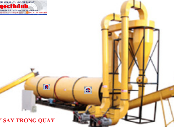 Máy sấy trống quay - sấy mùn cưa, dăm gỗ